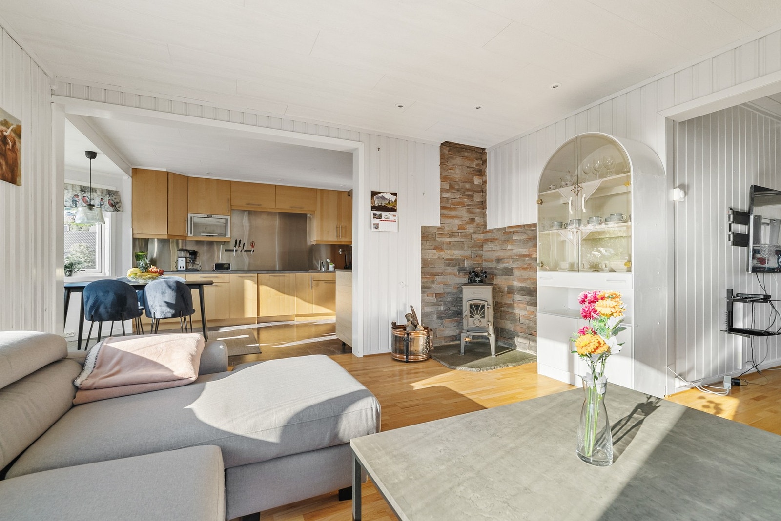 Vedovn i stuen, gir både hygge og varme. Galleribilde