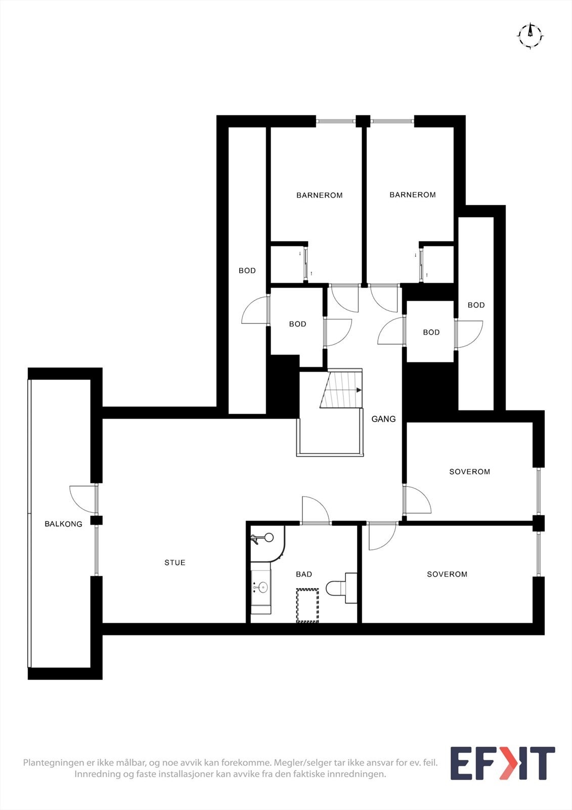 Plantegning 2. etasje Galleribilde