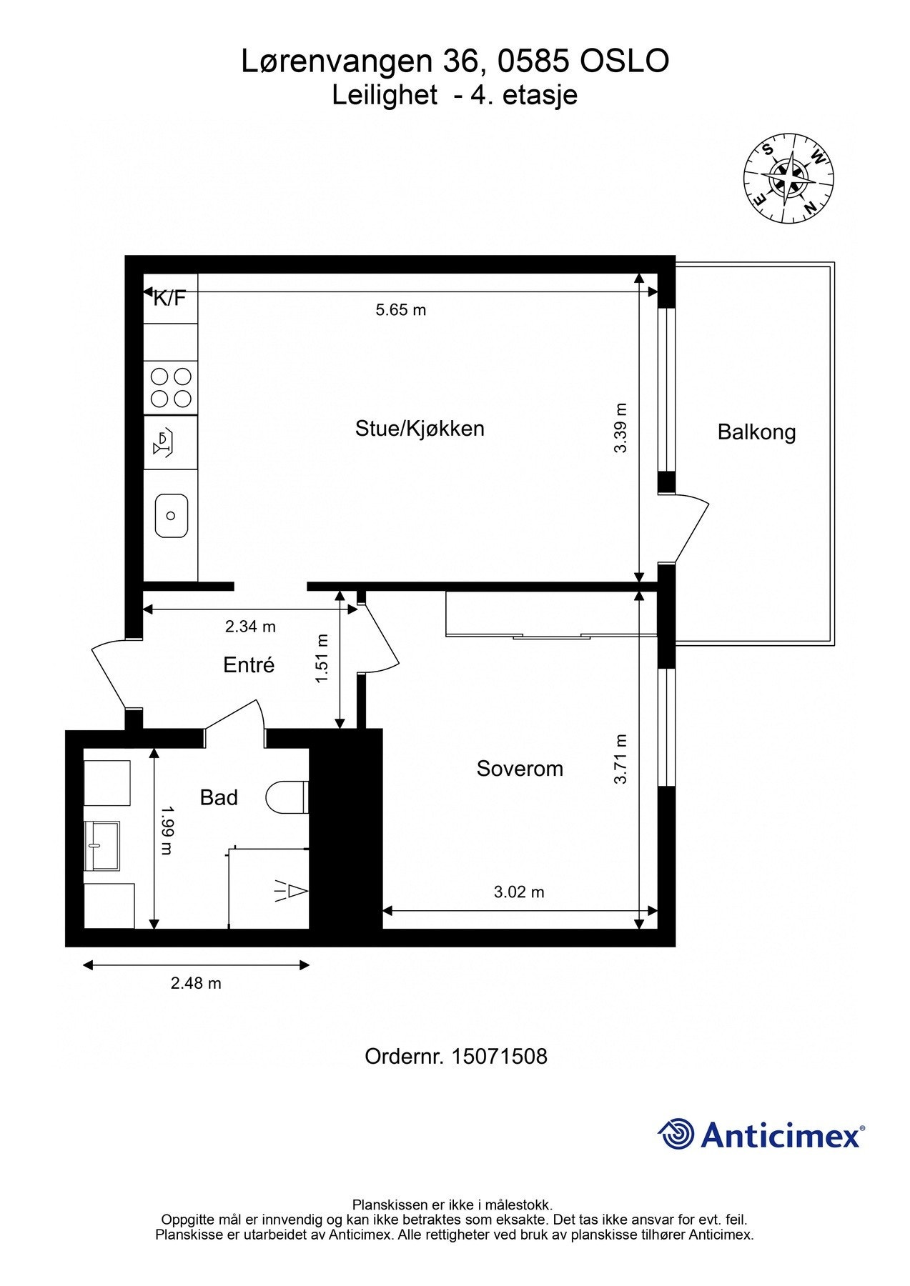 Plantegning. I tillegg har boligen to utvendige boder for ekstra lagring. Galleribilde