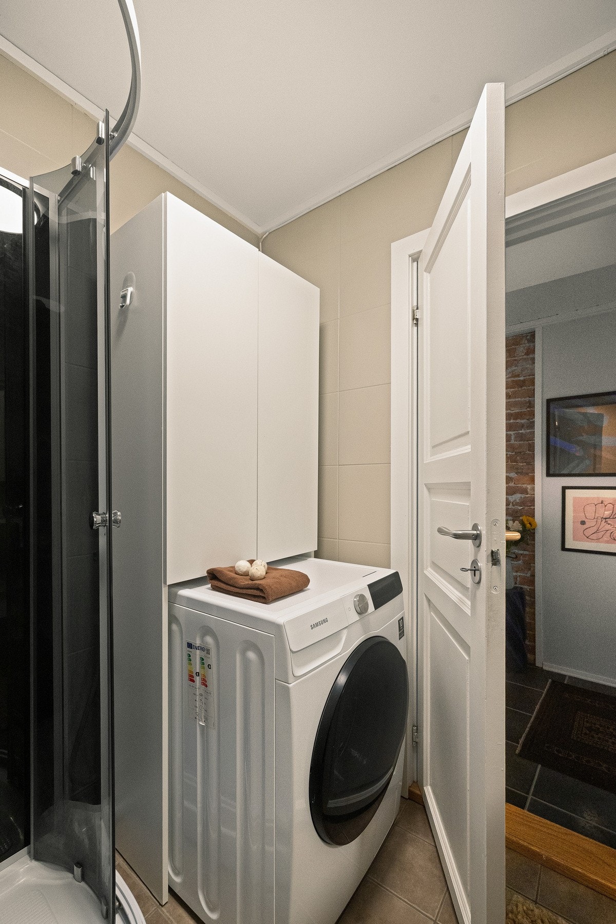 Det er også opplegg for vaskemaskin. Galleribilde