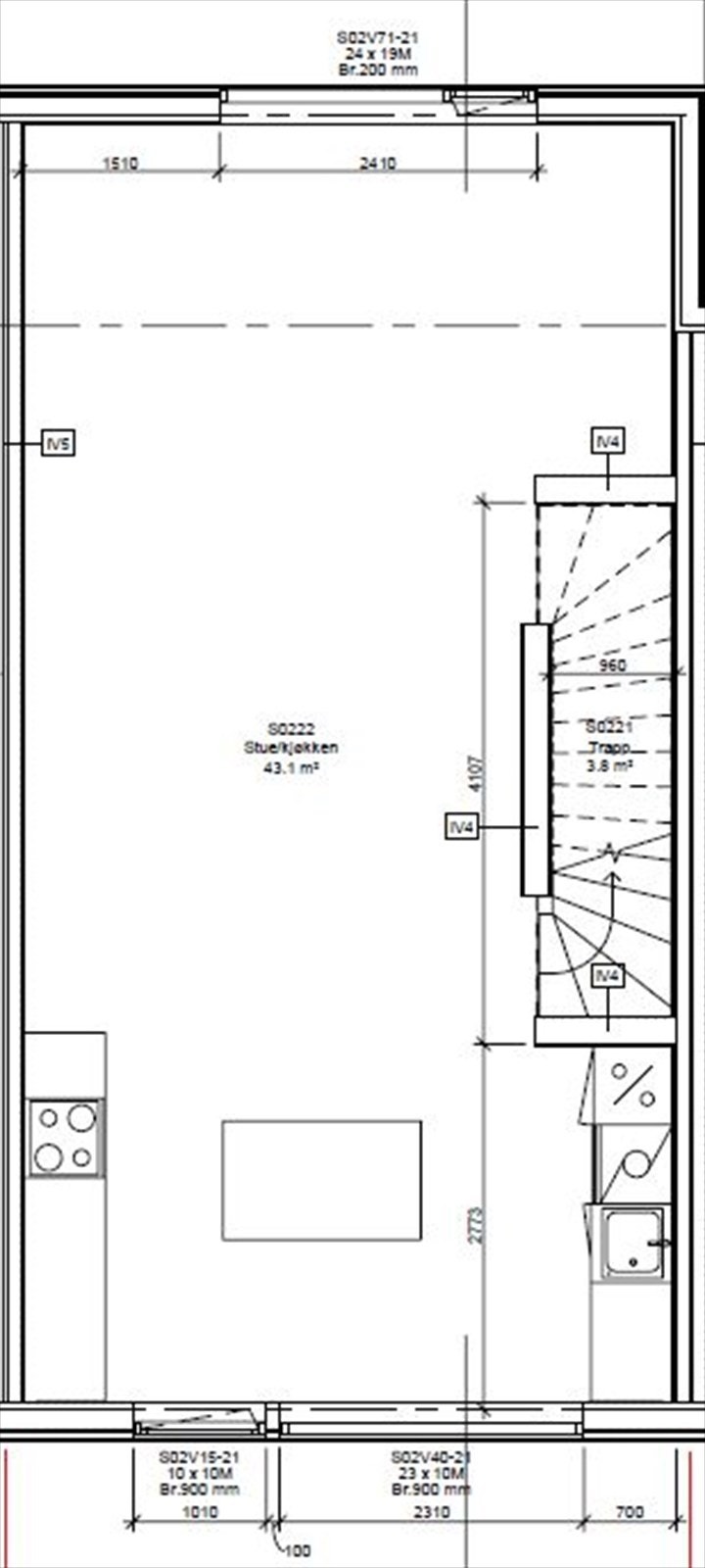 Plantegning 2. etasje Galleribilde