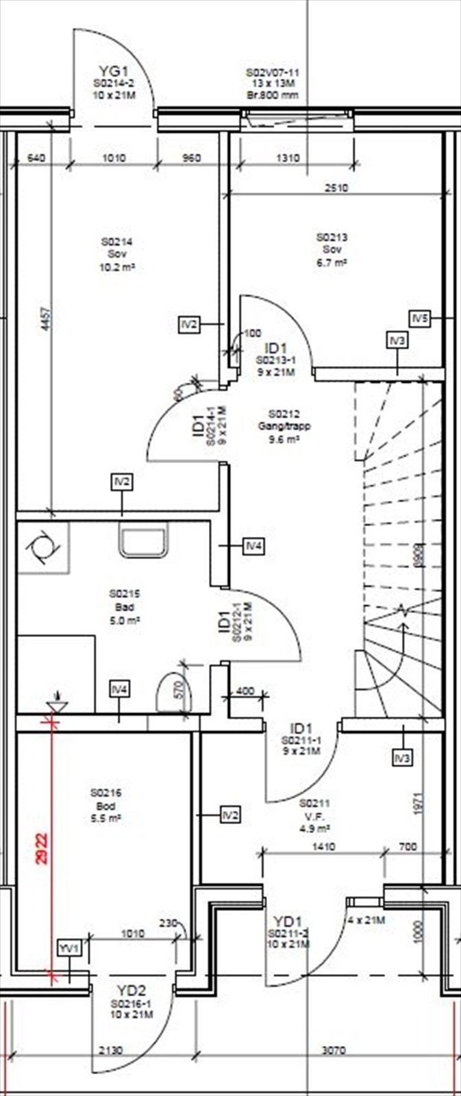 Plantegning 1. etasje Galleribilde