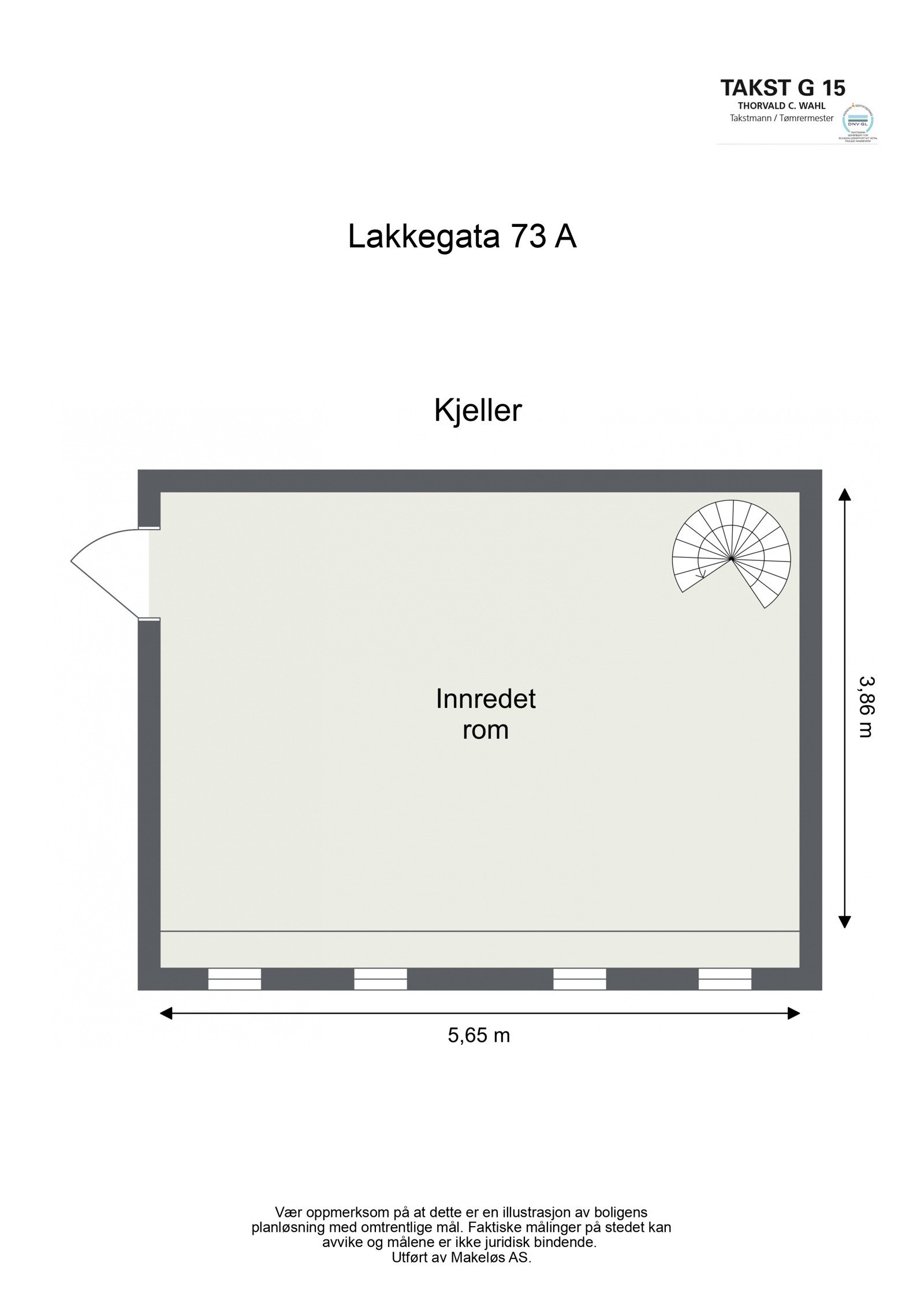 Plantegning - Kjeller. Galleribilde