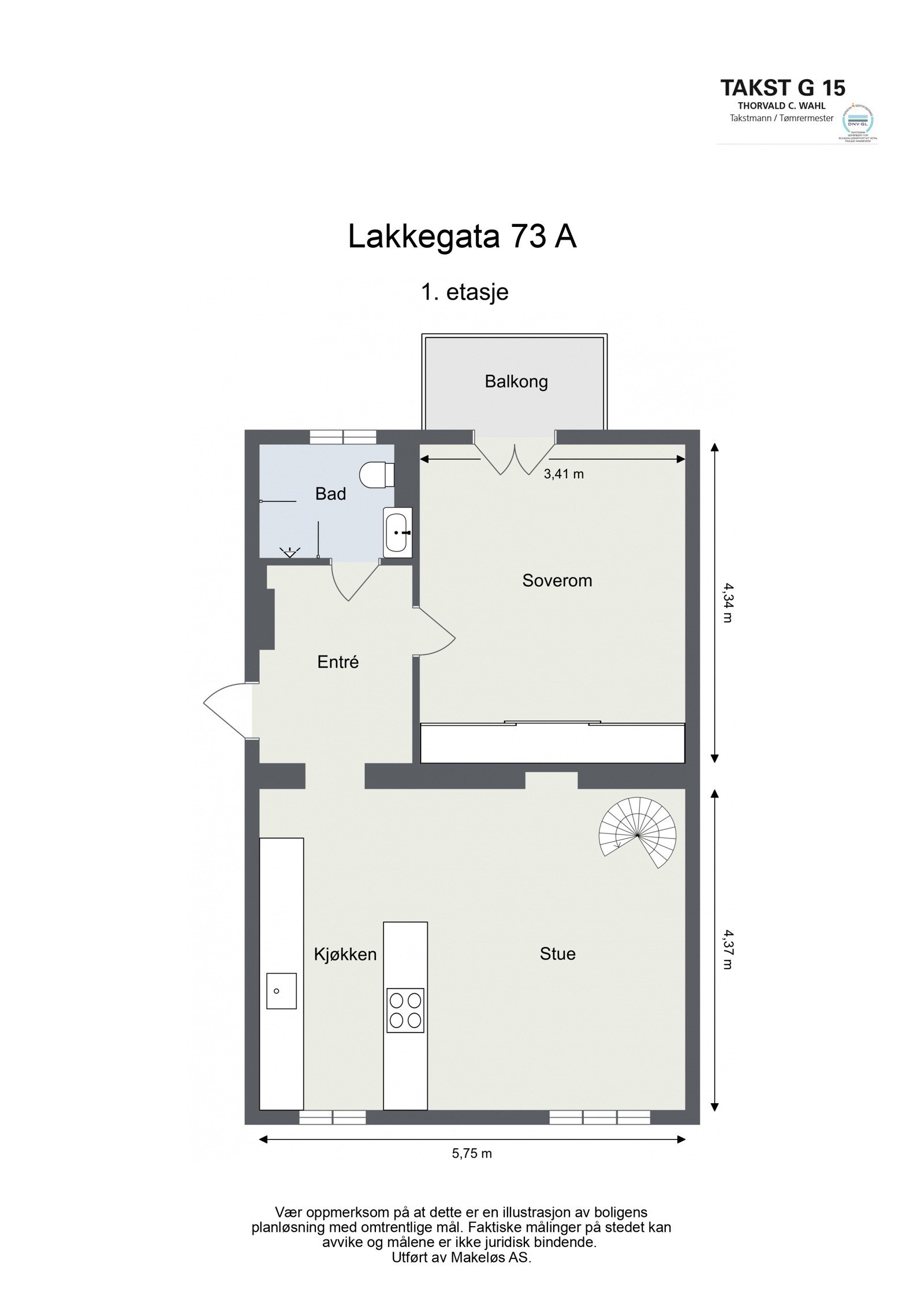 Plantegning - 1. etasje. Galleribilde