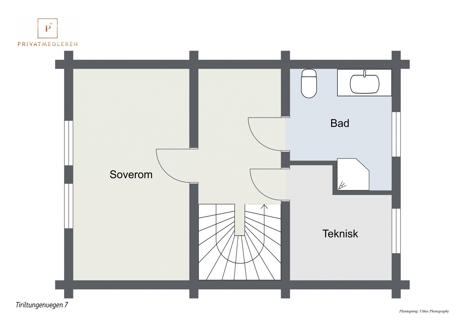 Hytte - Plantegning av 2. etasje - dette er kun en illustrasjon der avvik kan forekomme. Galleribilde