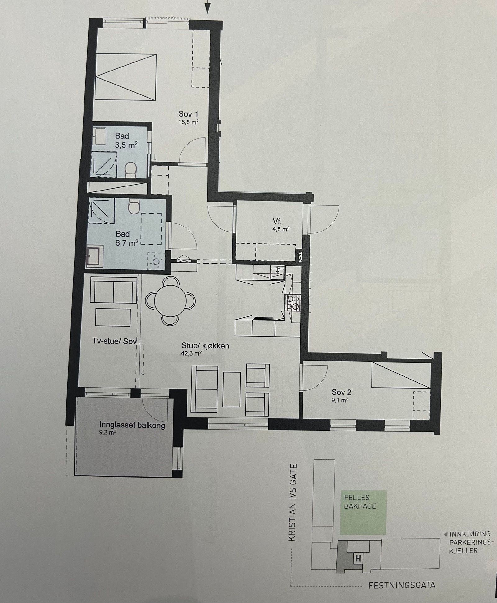 Plantegning Galleribilde