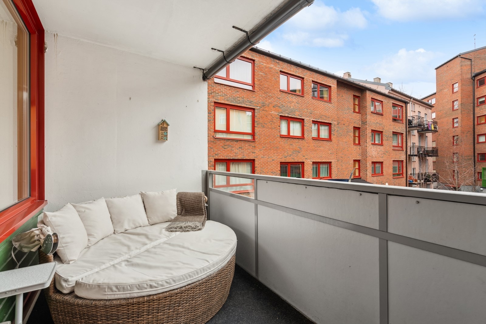 Her kan du fint innrede med både loungsofa, spisebord og grill Galleribilde