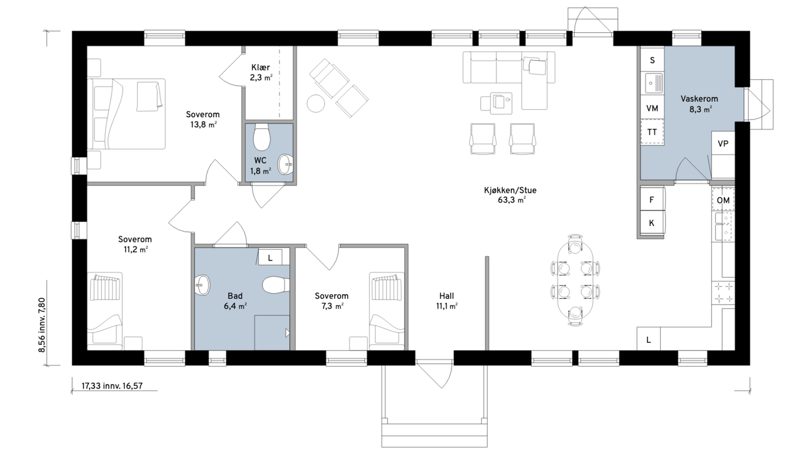 Planskisse Galleribilde