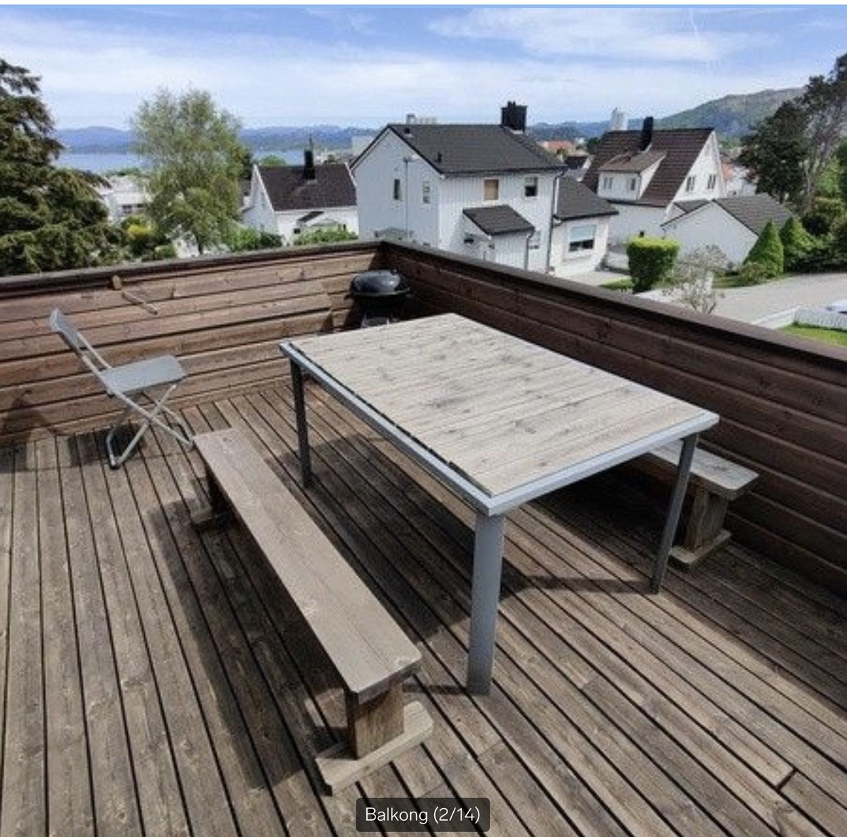 Balkong med utsikt Galleribilde
