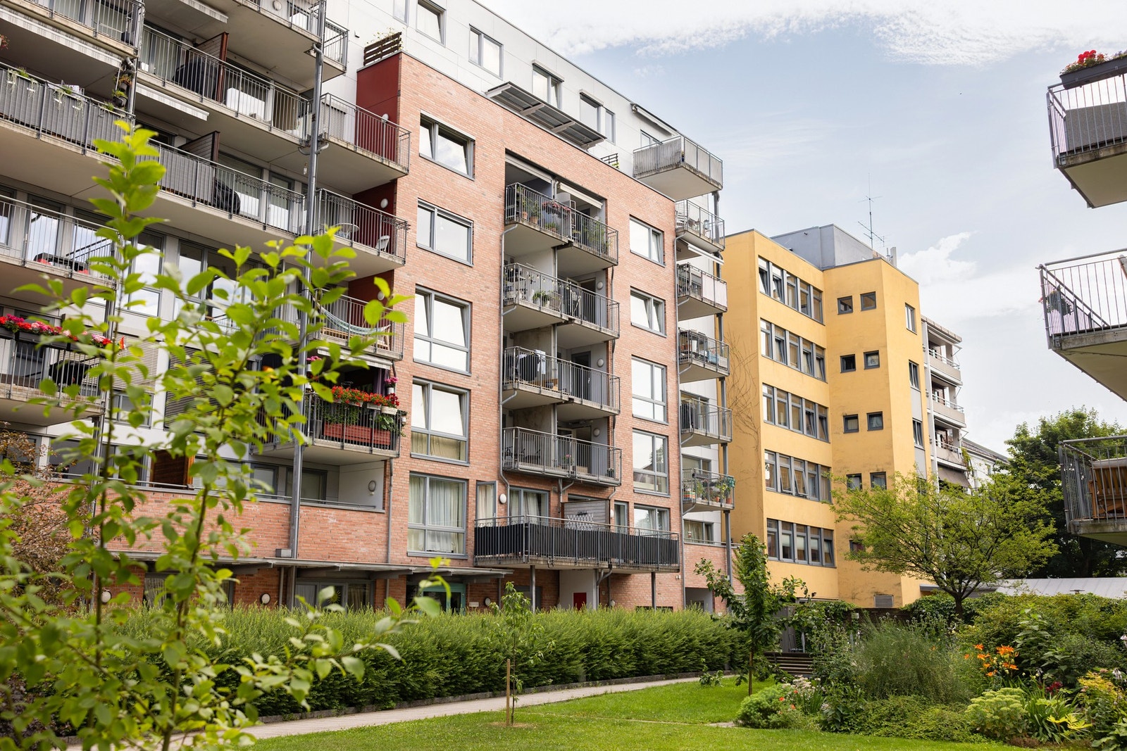 Fasade sett fra indre gårdsrom. Galleribilde