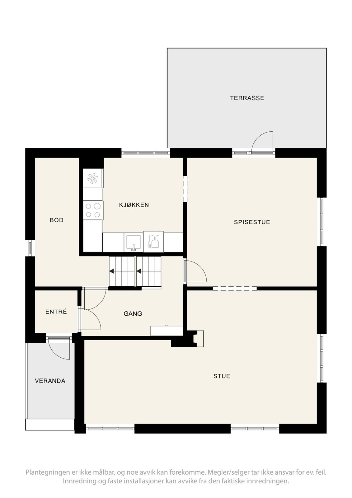 - Plantegning 1.etasje. Galleribilde