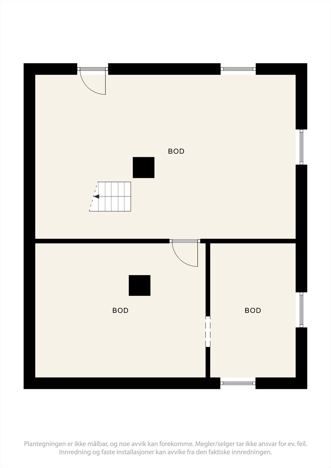 - Plantegning kjeller. Galleribilde