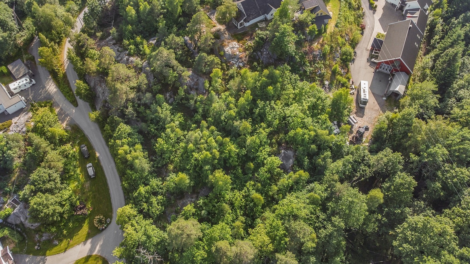 Bilde rett ovenfra. Galleribilde