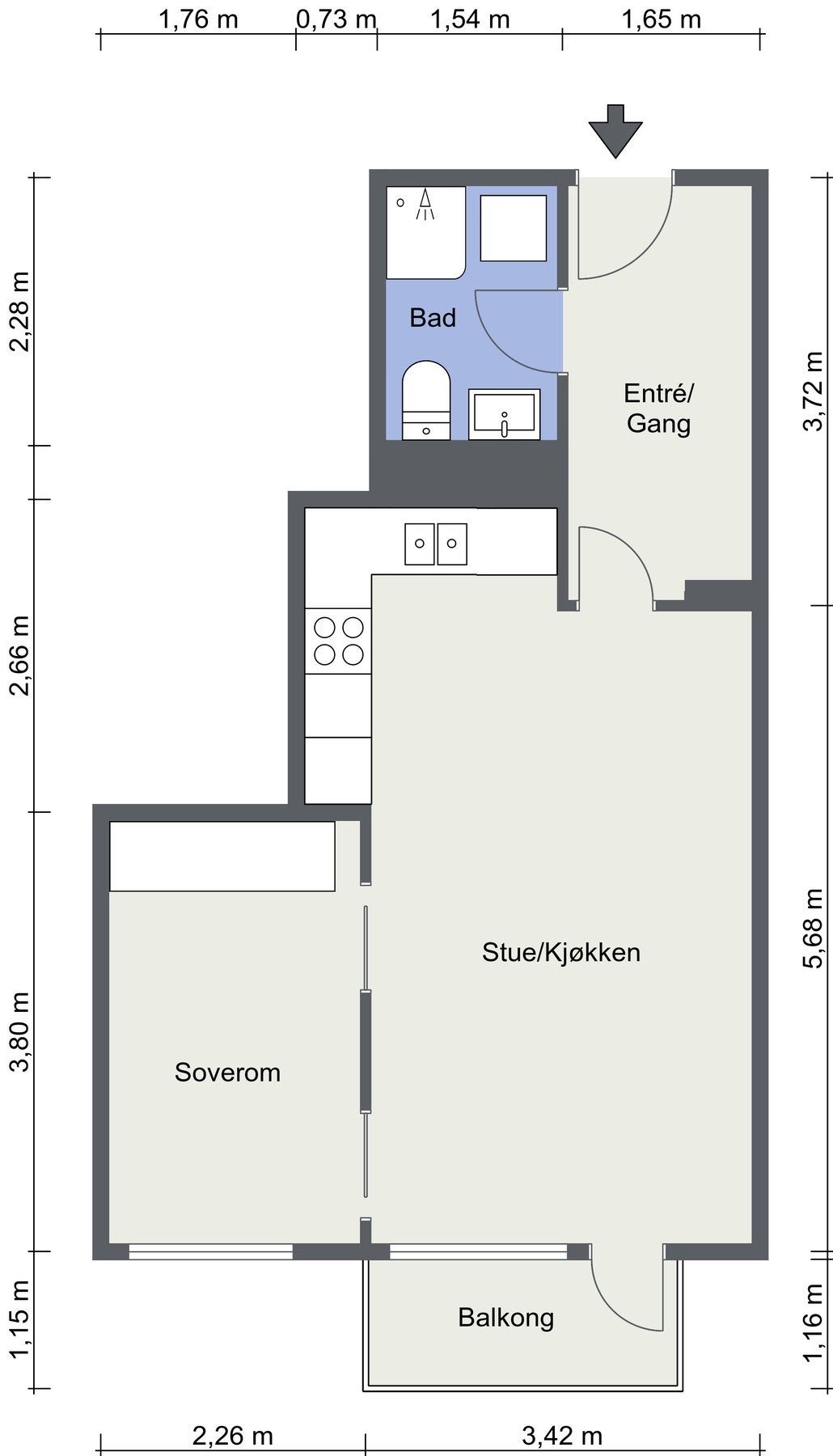 Dagens planløsning. Galleribilde