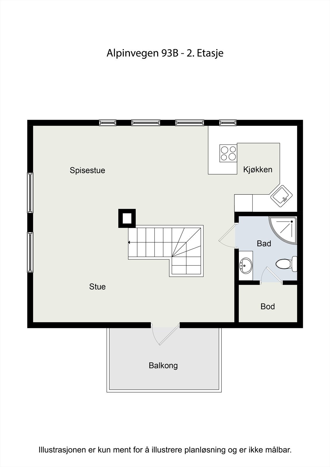 Plantegning 2. etg. Galleribilde