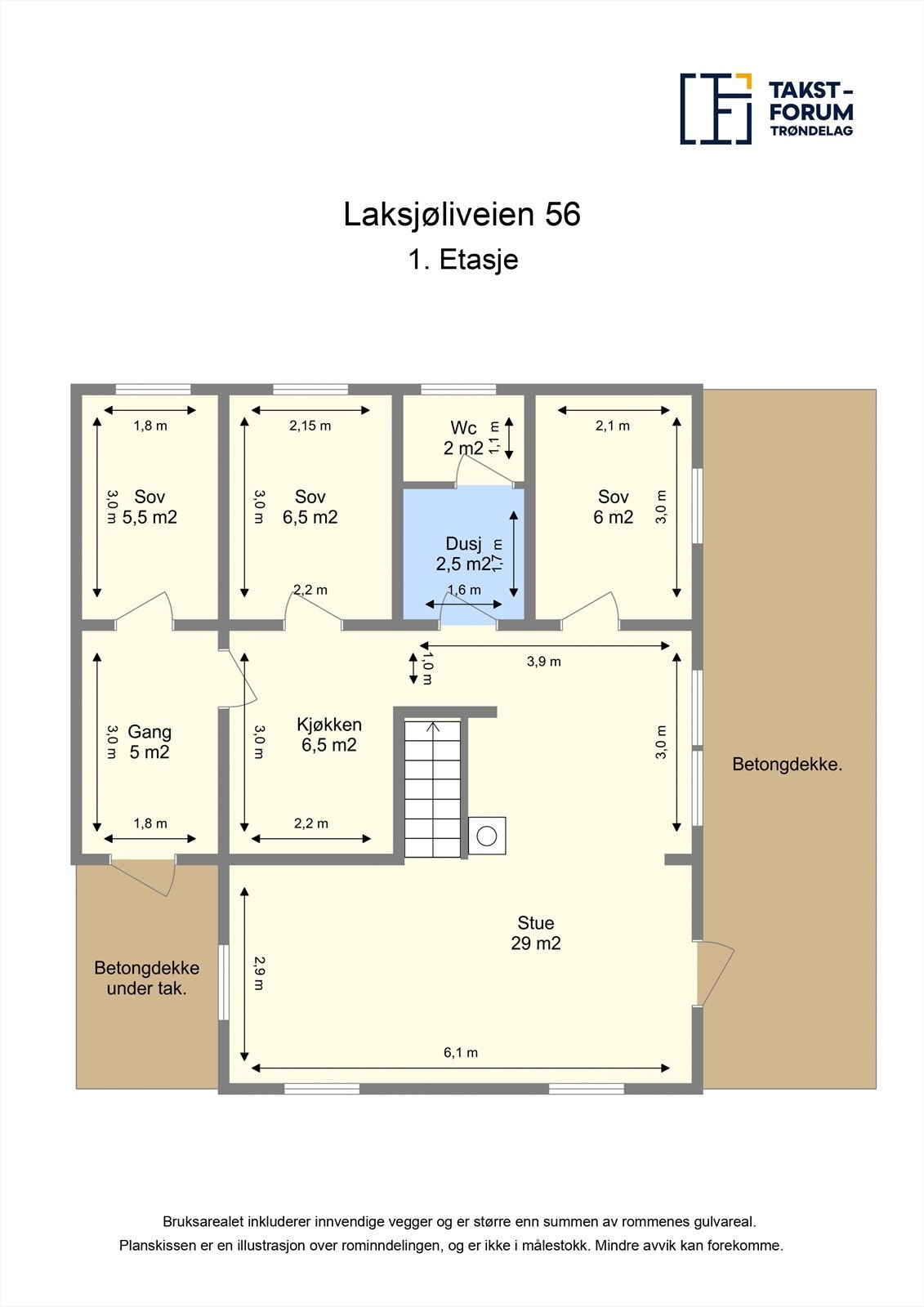Planskisse 1. etasje Galleribilde