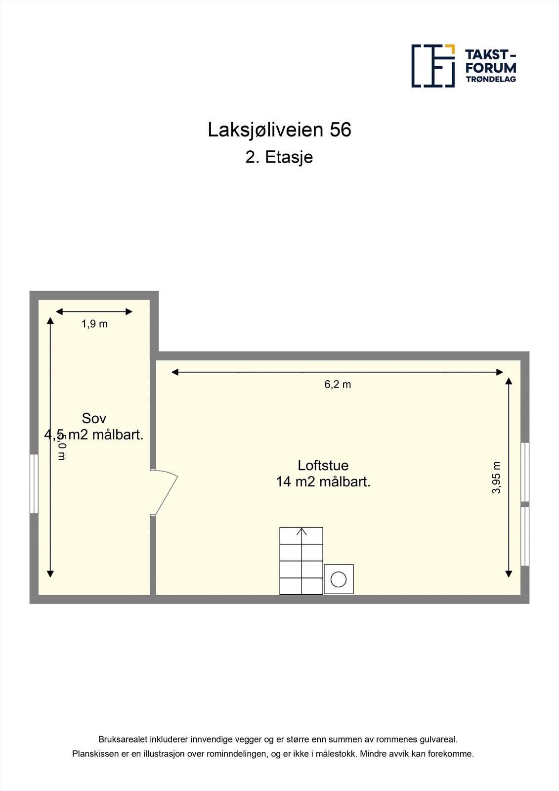 Planskisse 2.etasje Galleribilde