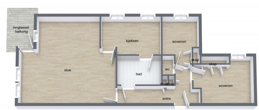 Plantegning Galleribilde