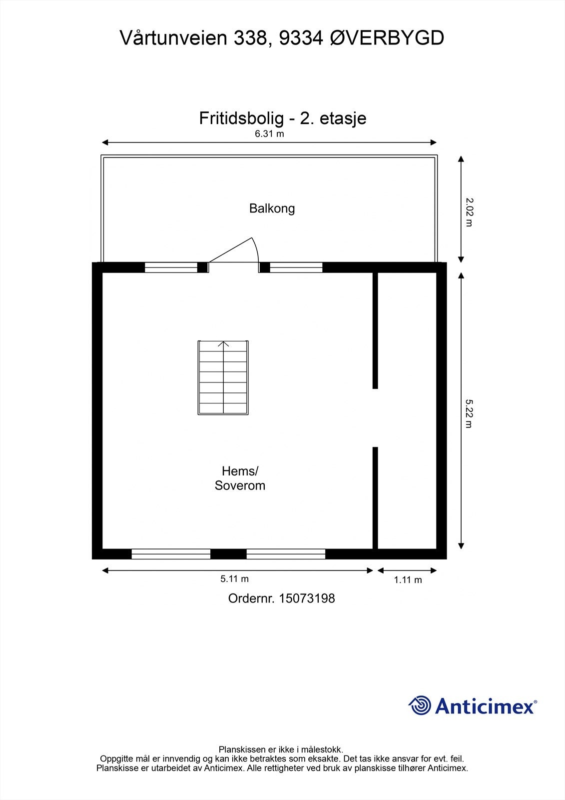 Fritidsbolig - hems. Galleribilde