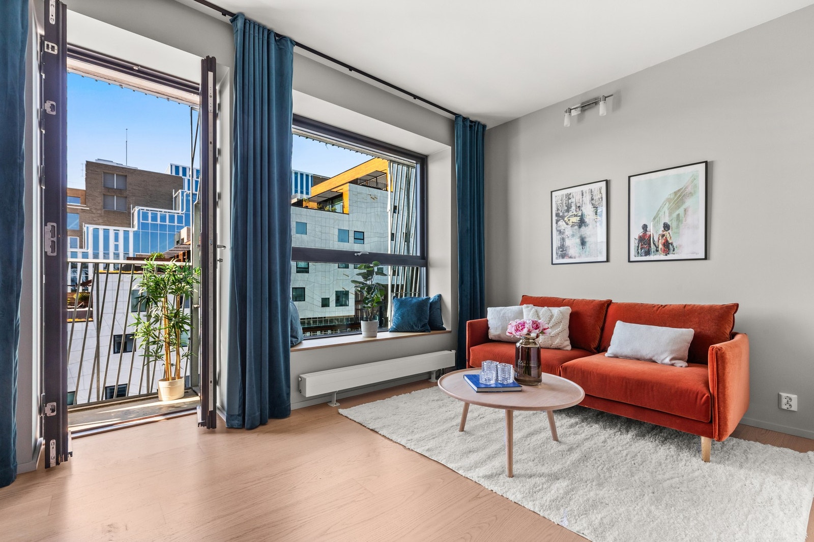 En lekker utsiktsleilighet i Barcode med balkong og gode solforhold. Galleribilde