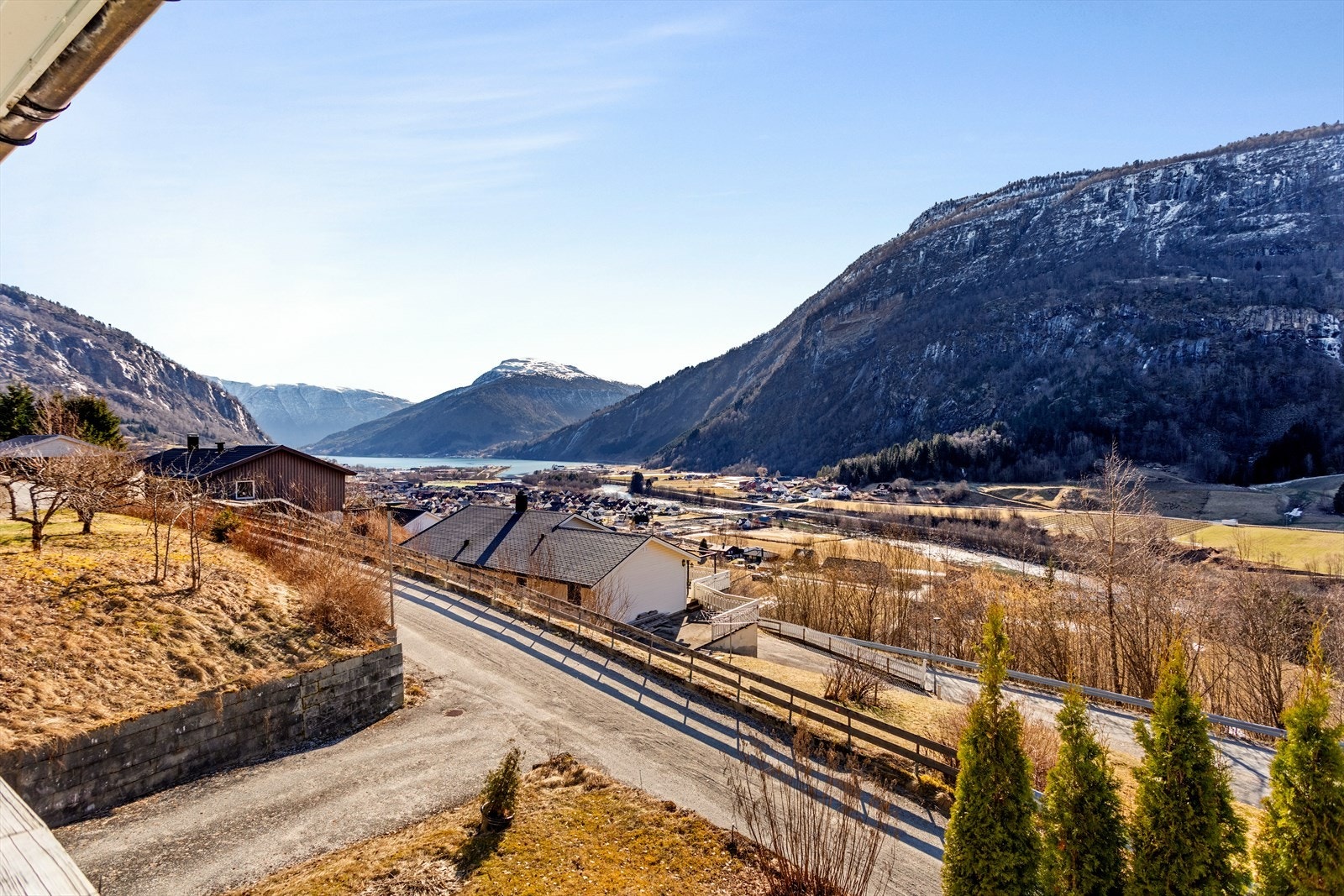 Utsikt fra terrassen Galleribilde