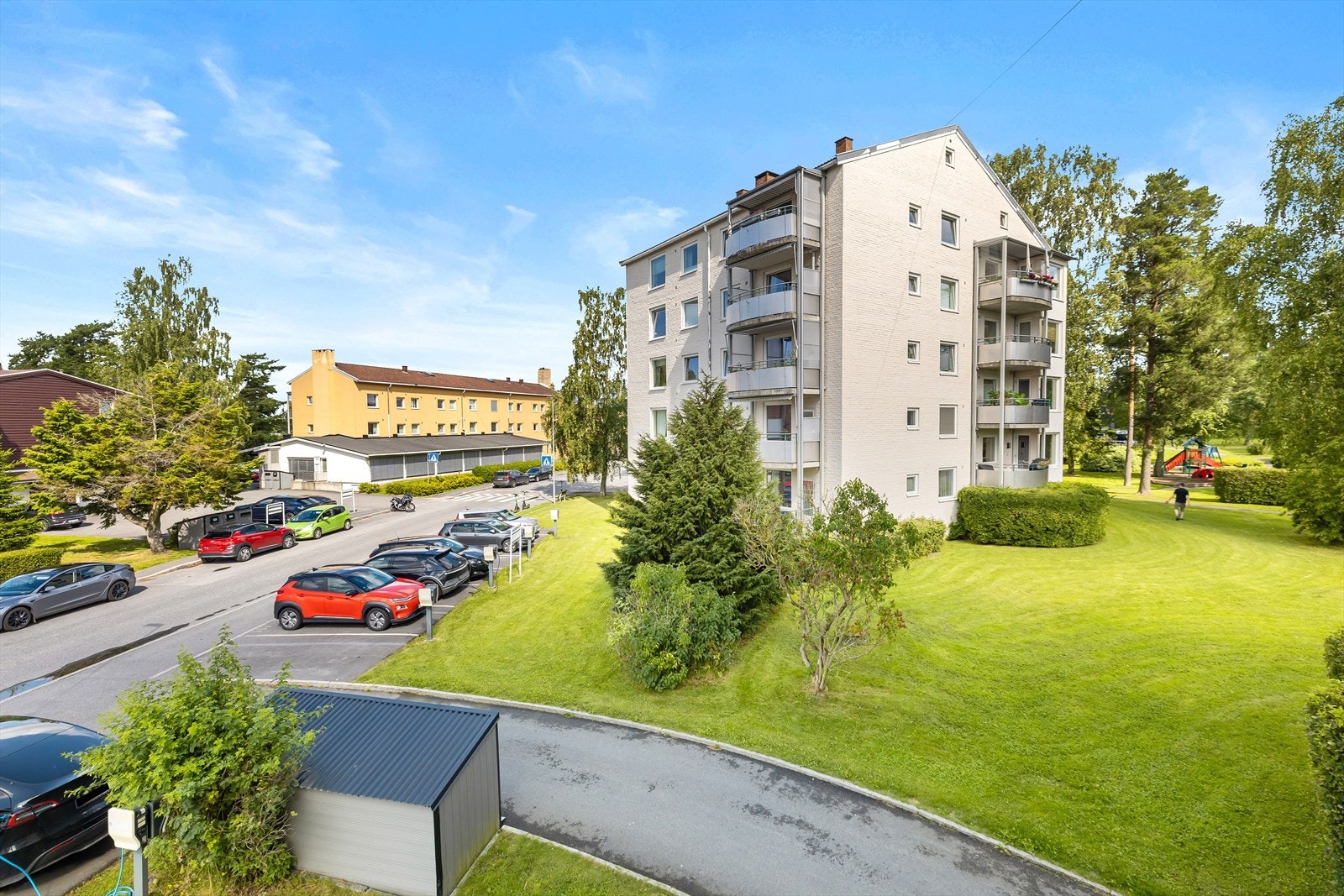 Borettslaget består av 570 andelsleiligheter. Galleribilde