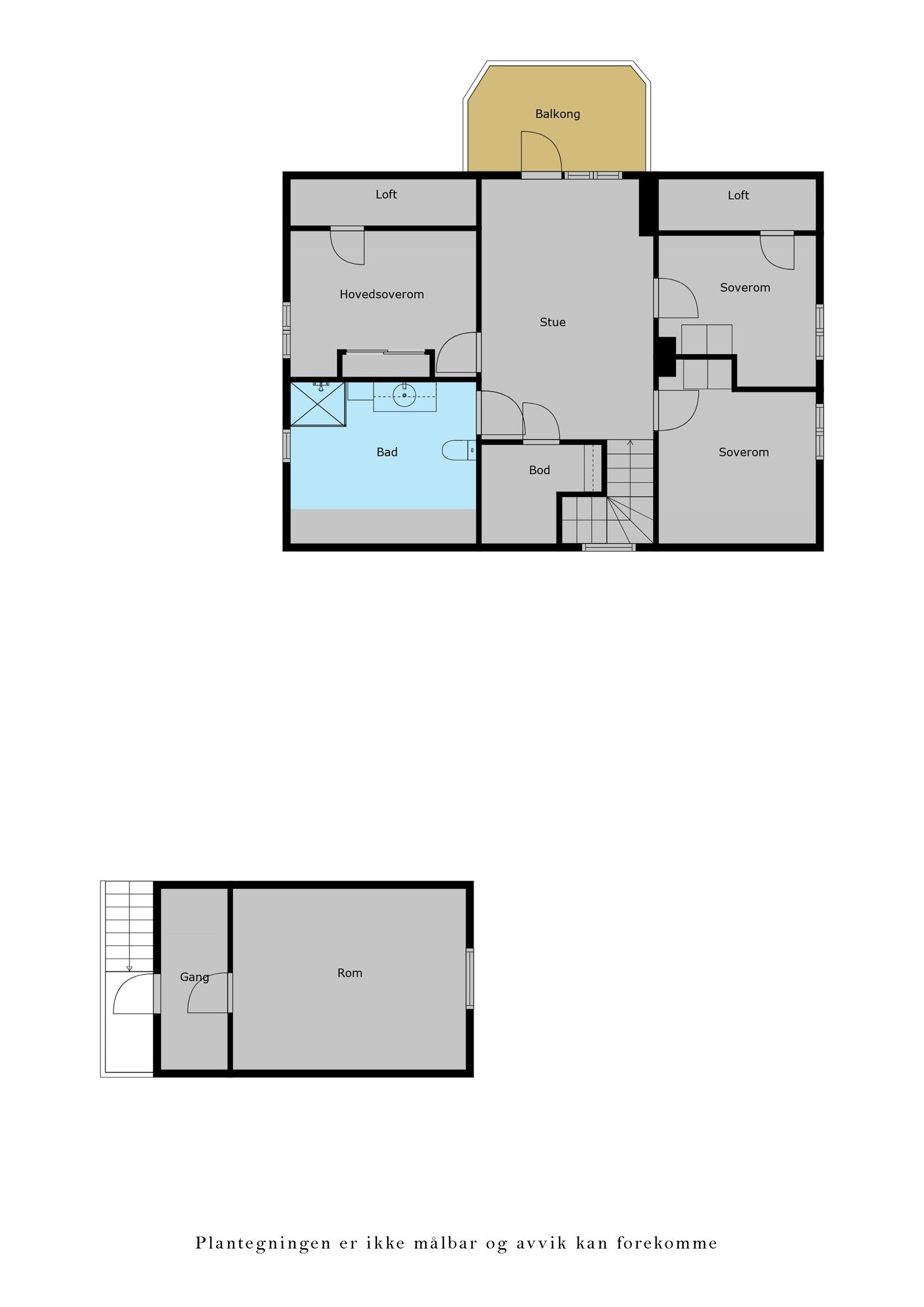 Veiledende plantegning 2. etasje. Galleribilde