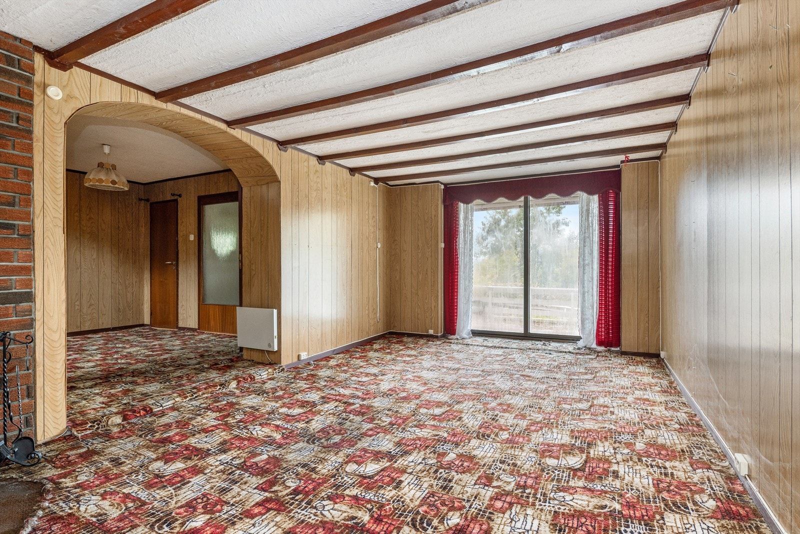 Peisestue og gang/hall. Galleribilde