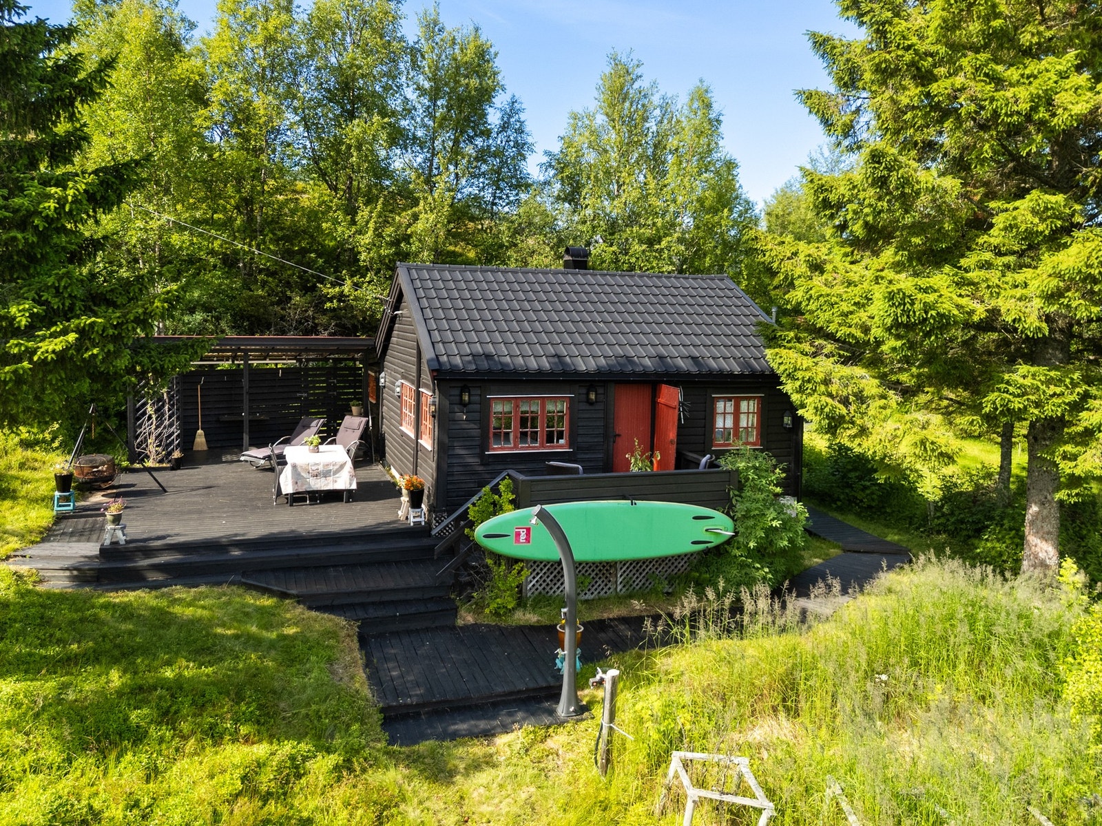 Koselig hytte med flott beliggenhet. Galleribilde