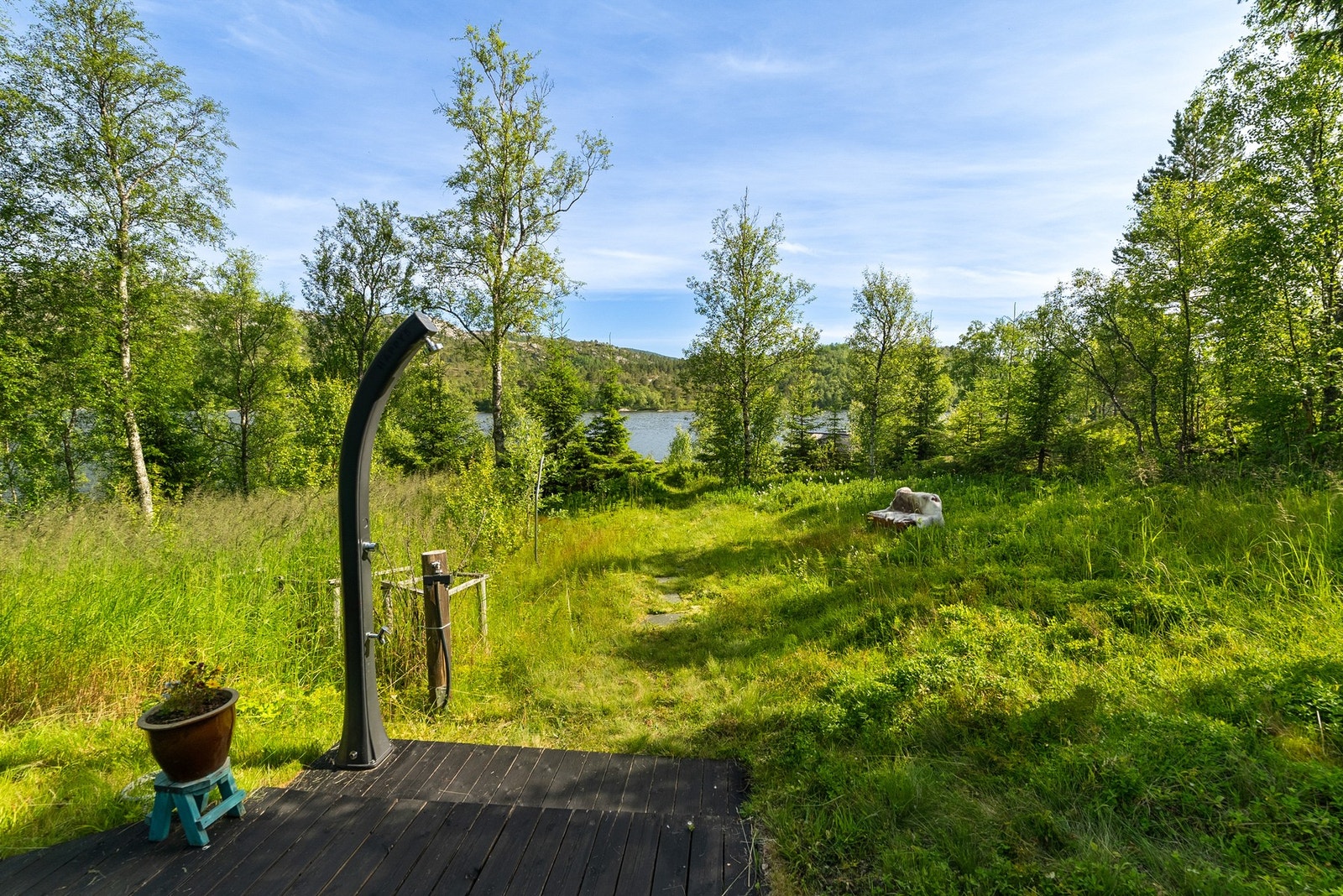 Utedusj for bruk om sommeren. Galleribilde