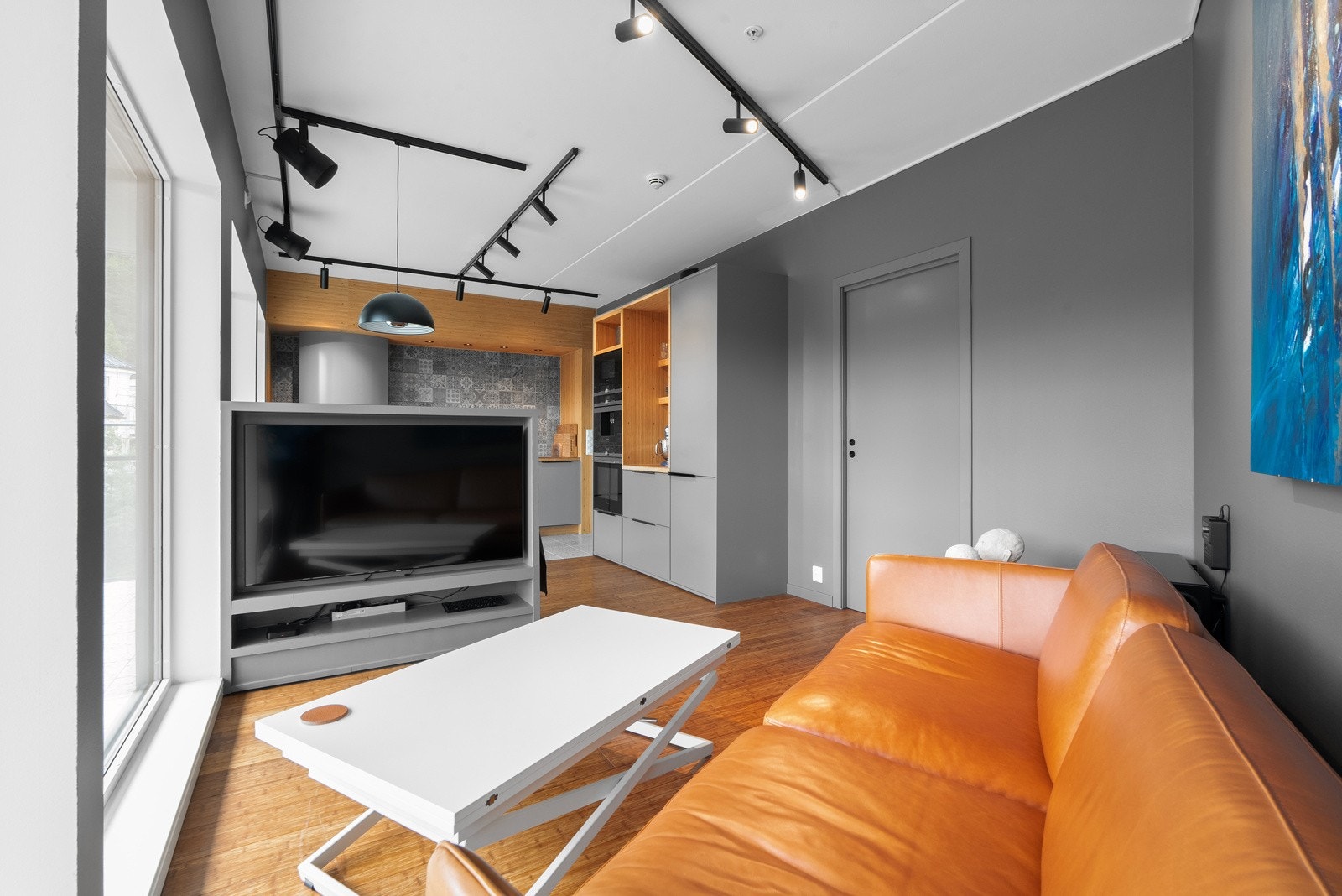 Leiligheten har en smart planløsning som sørger for god størrelse i alle rom. Galleribilde