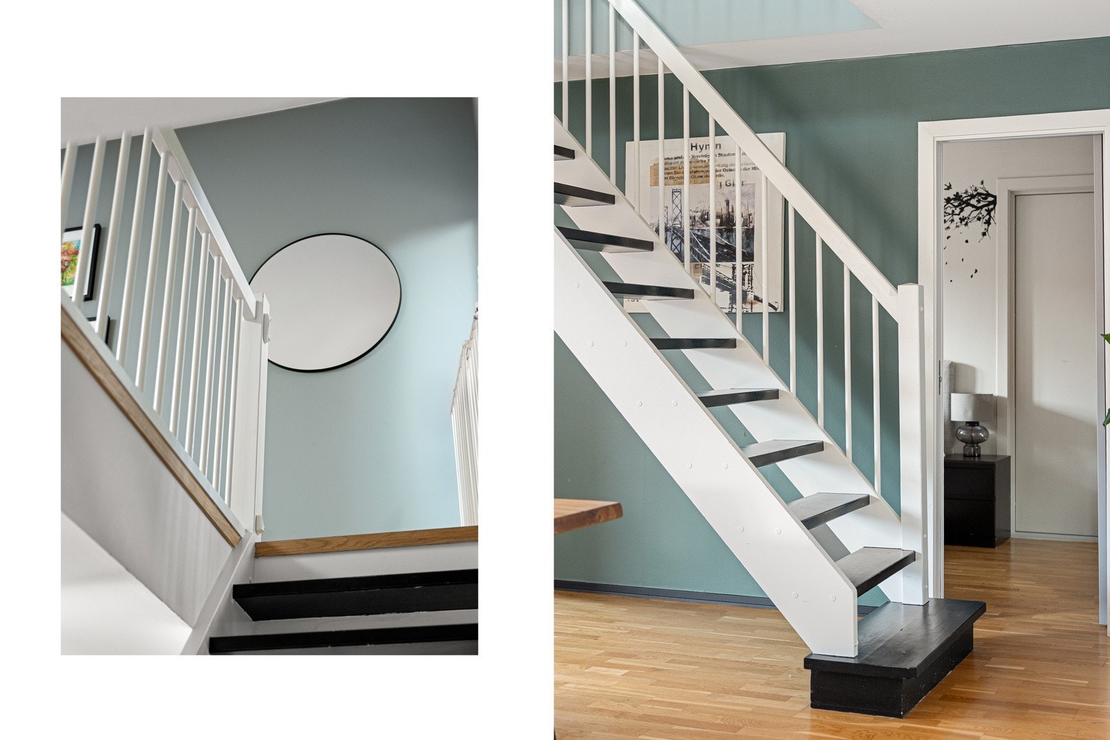 Bred trapp som tar deg opp til leilighetens toppetasje Galleribilde