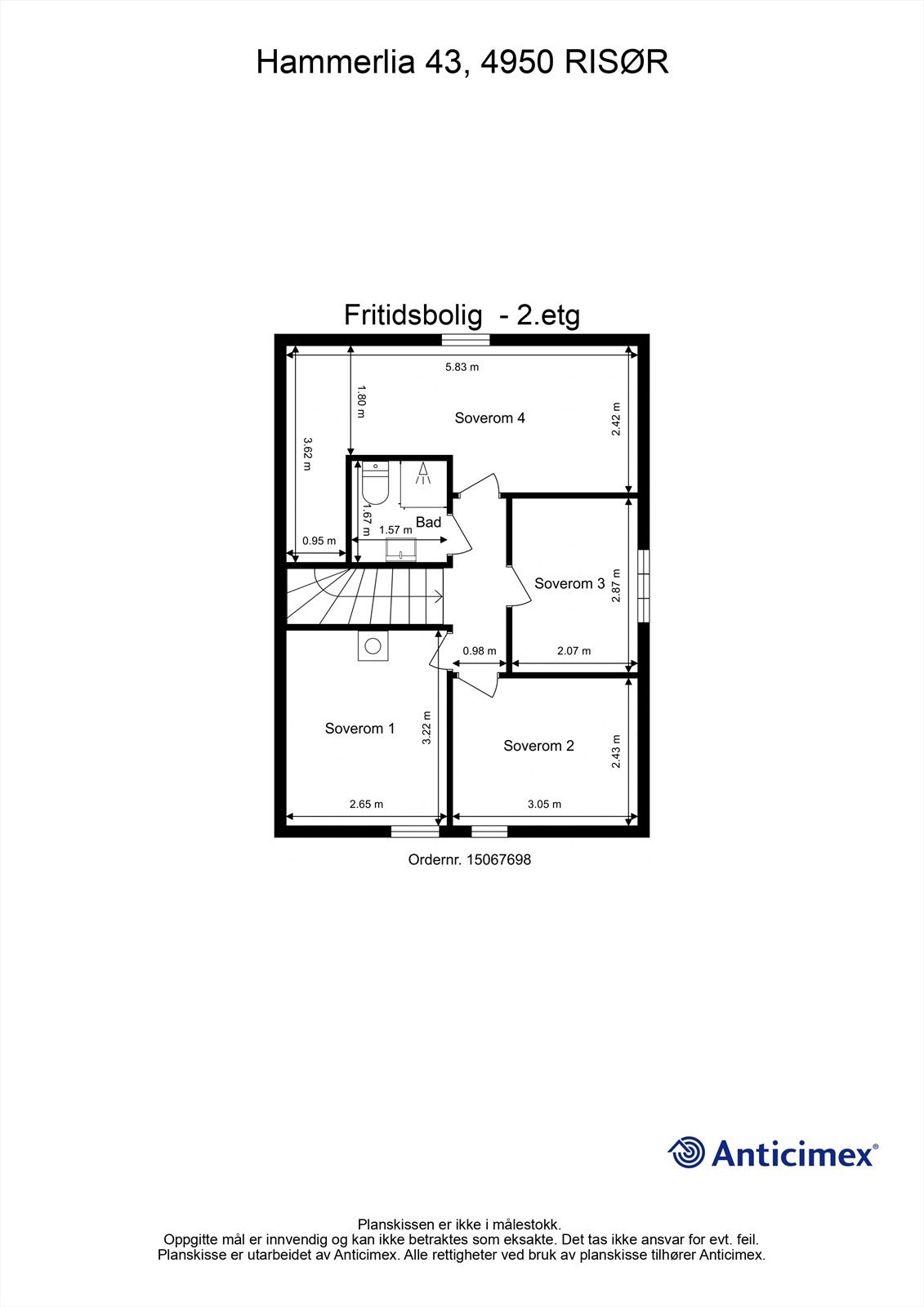 Plantegning 2. etasje Galleribilde