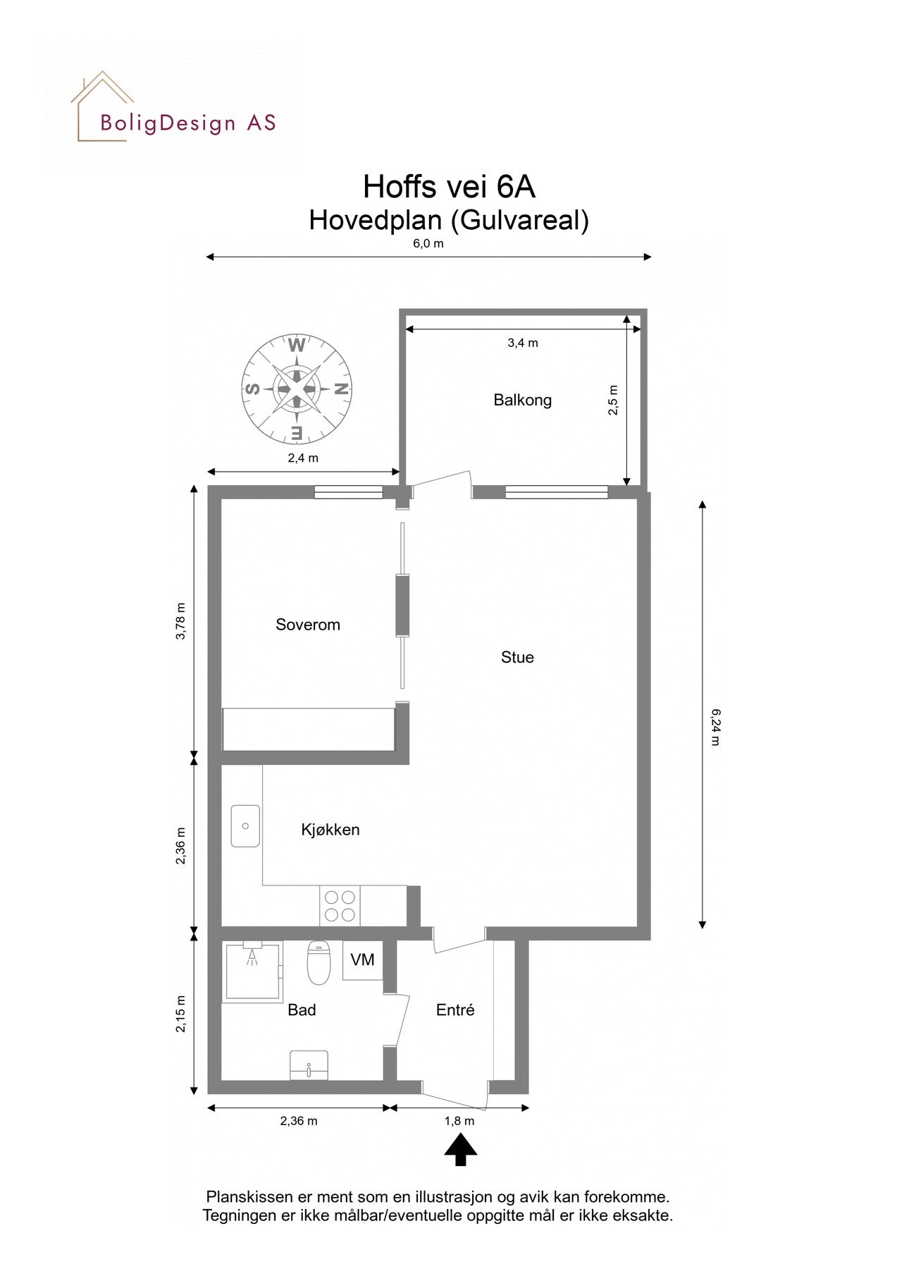 Plantegning Galleribilde