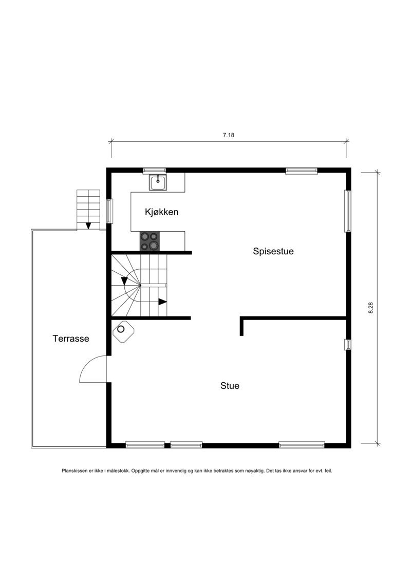 Plantegning 2 etg. Galleribilde