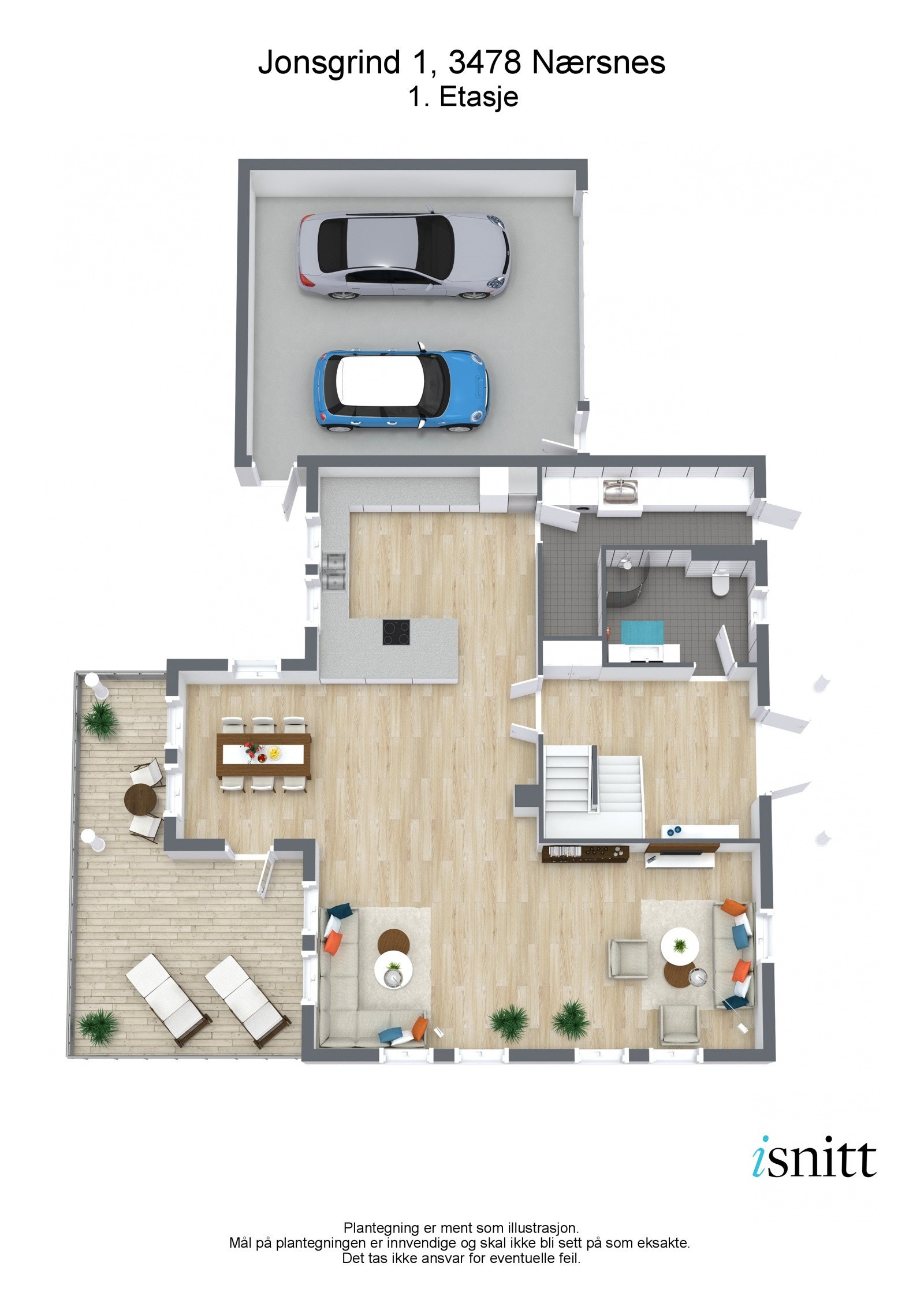 Plantegning 3 d 1 etg Galleribilde