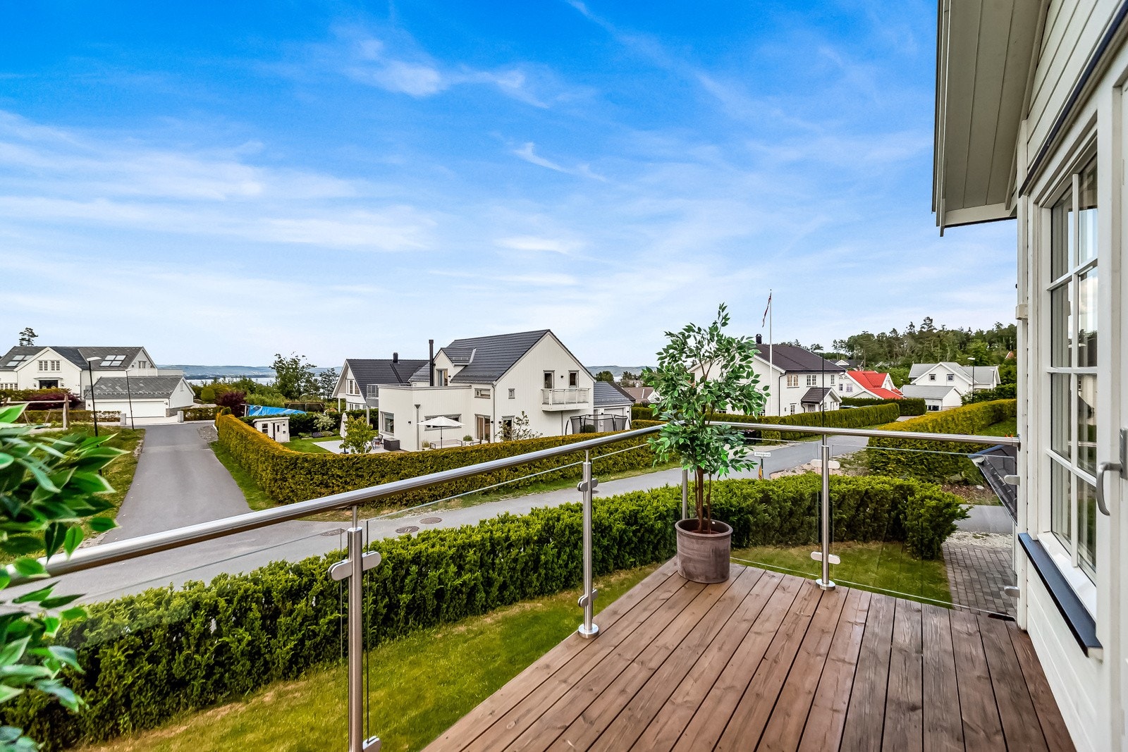 Bilde fra balkong i 2 etg Galleribilde