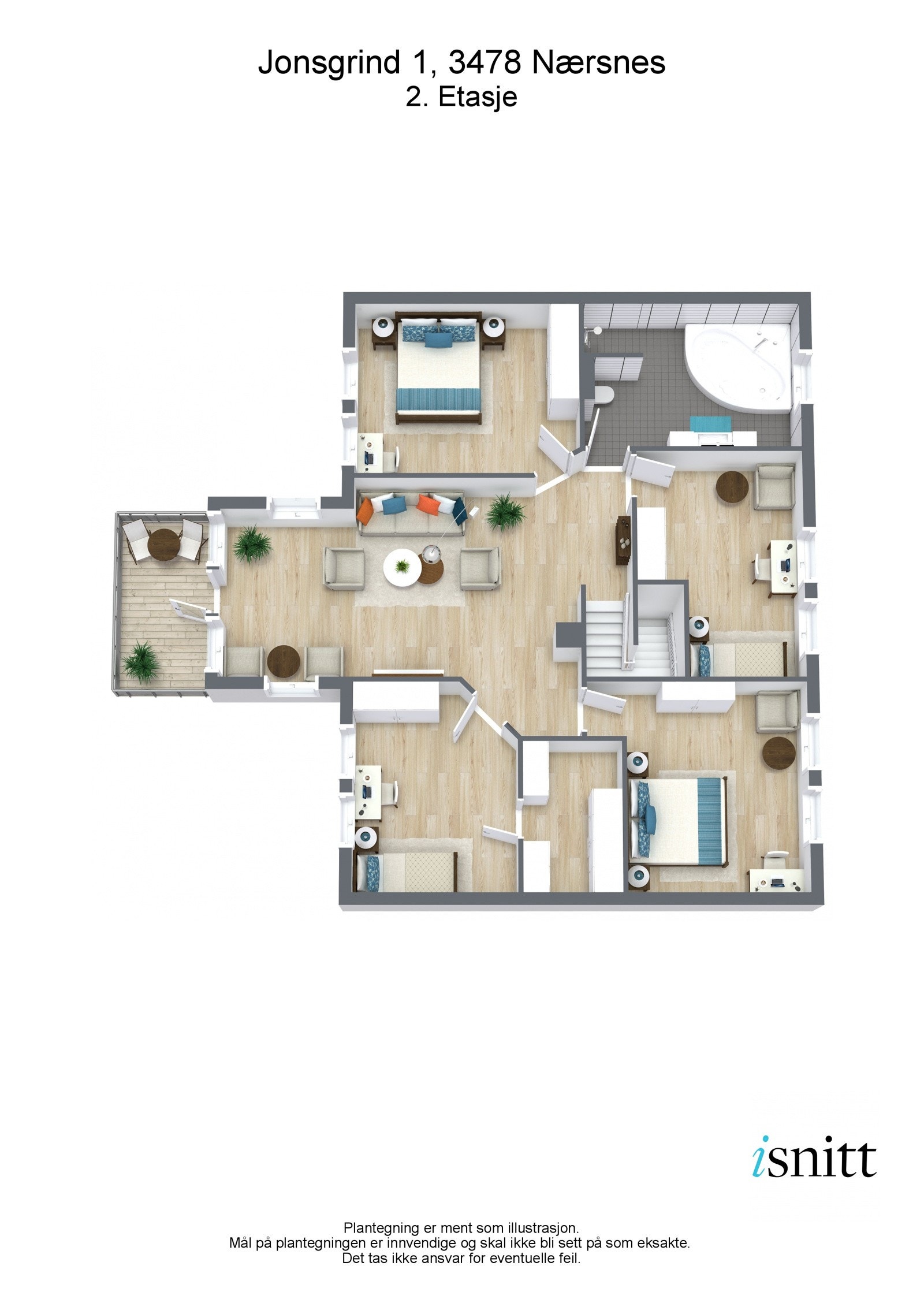 Plantegning 3 d 2 etg Galleribilde