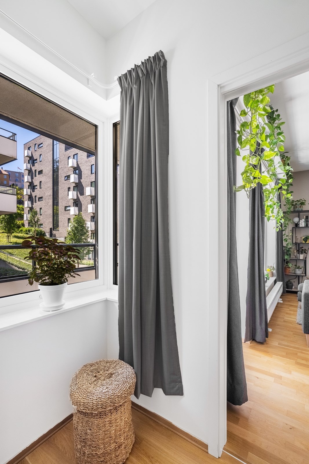 Her har du lystette gardiner. Galleribilde