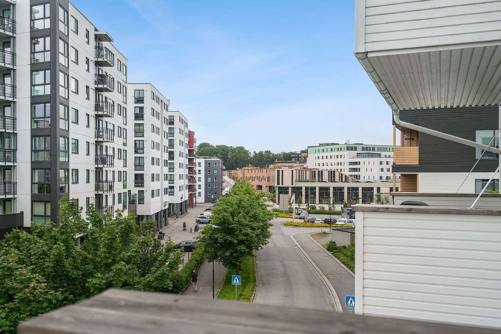 Utsikt fra balkong Galleribilde