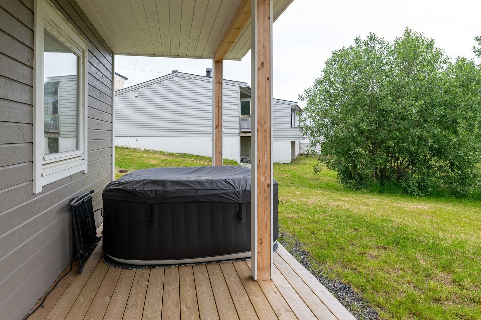 Terrasse tilhørende utleiedelen. Galleribilde
