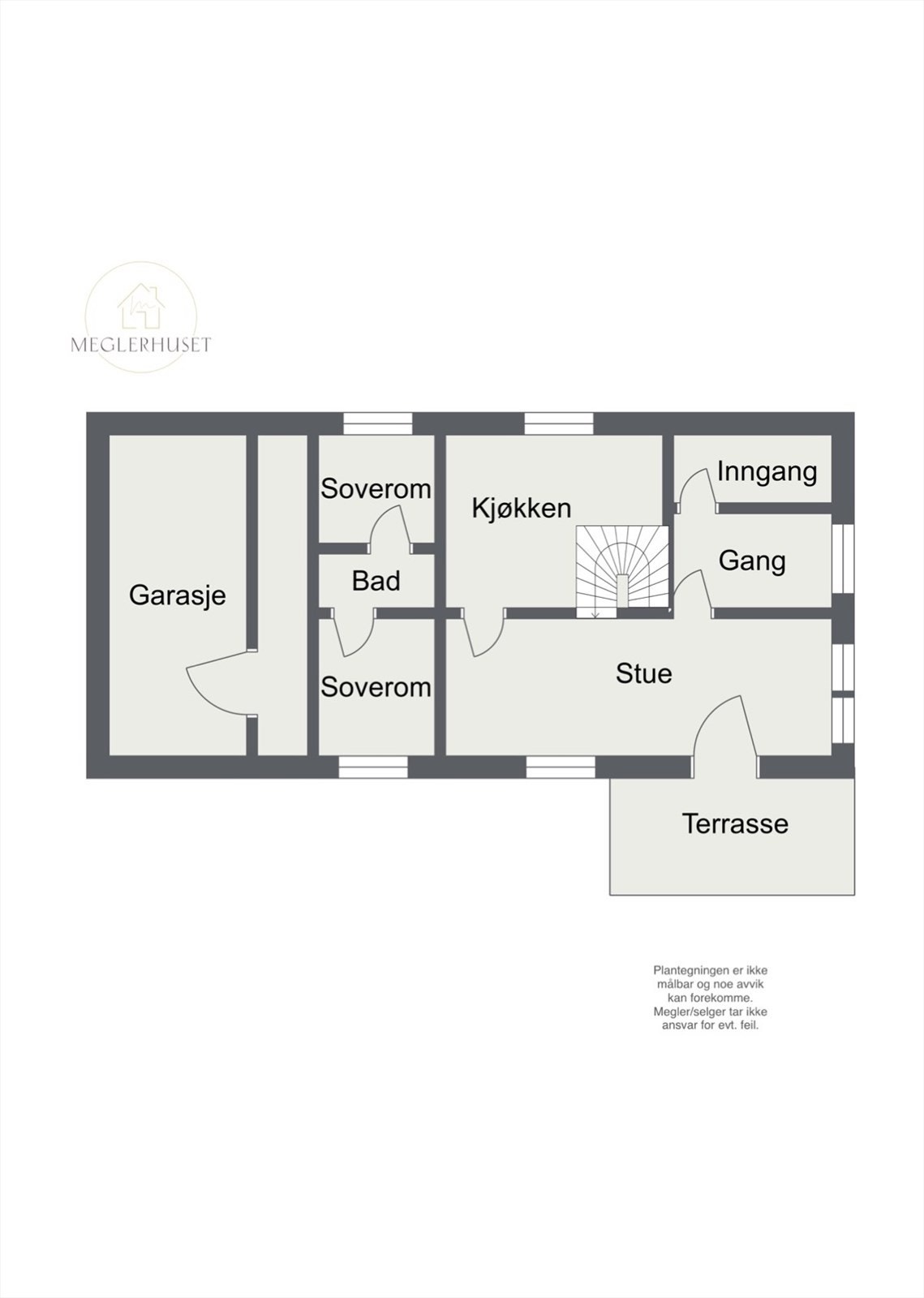 Plantegning 1.etg Galleribilde