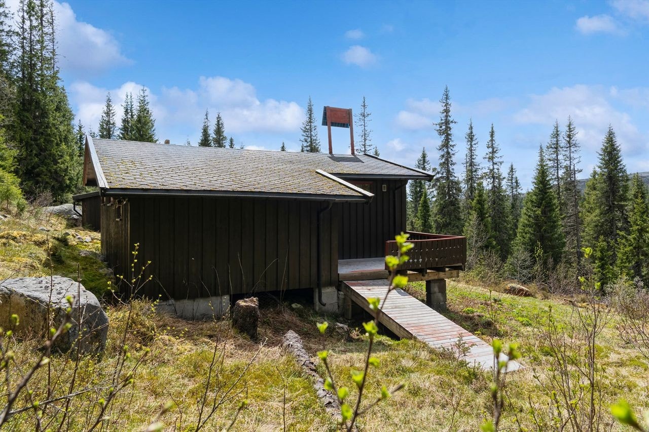 Tomten består i hovedsak av naturtomt med stedegen vegetasjon. Galleribilde