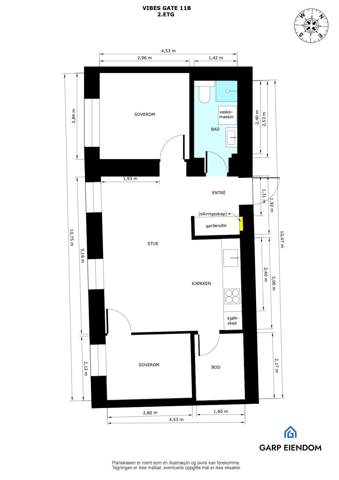 Plantegning Galleribilde