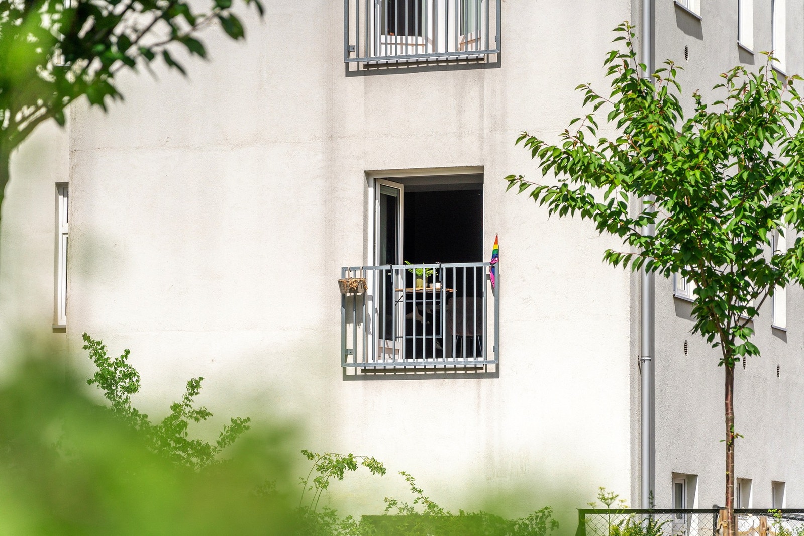 Hele leiligheten vender mot rolig gårdsrom. Galleribilde