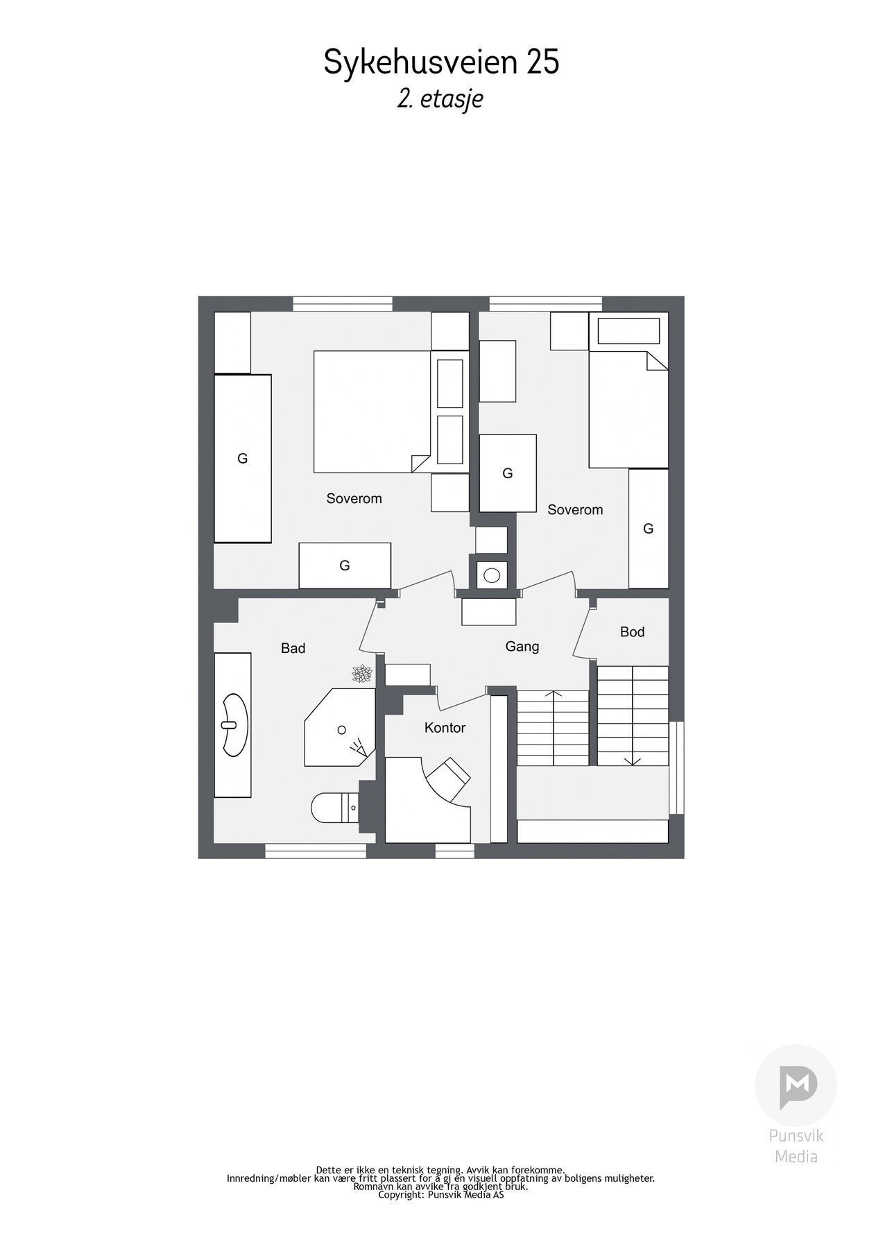 Plantegning - 2. etasje Galleribilde