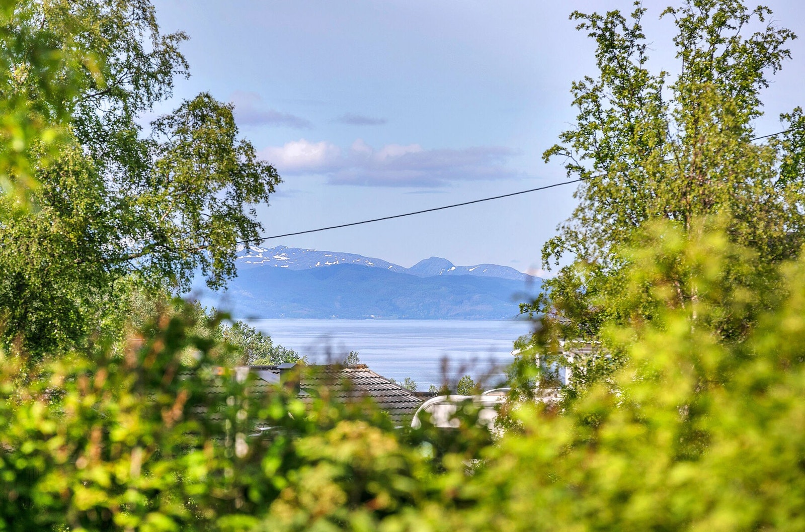 Utsikt fra terrasse Galleribilde