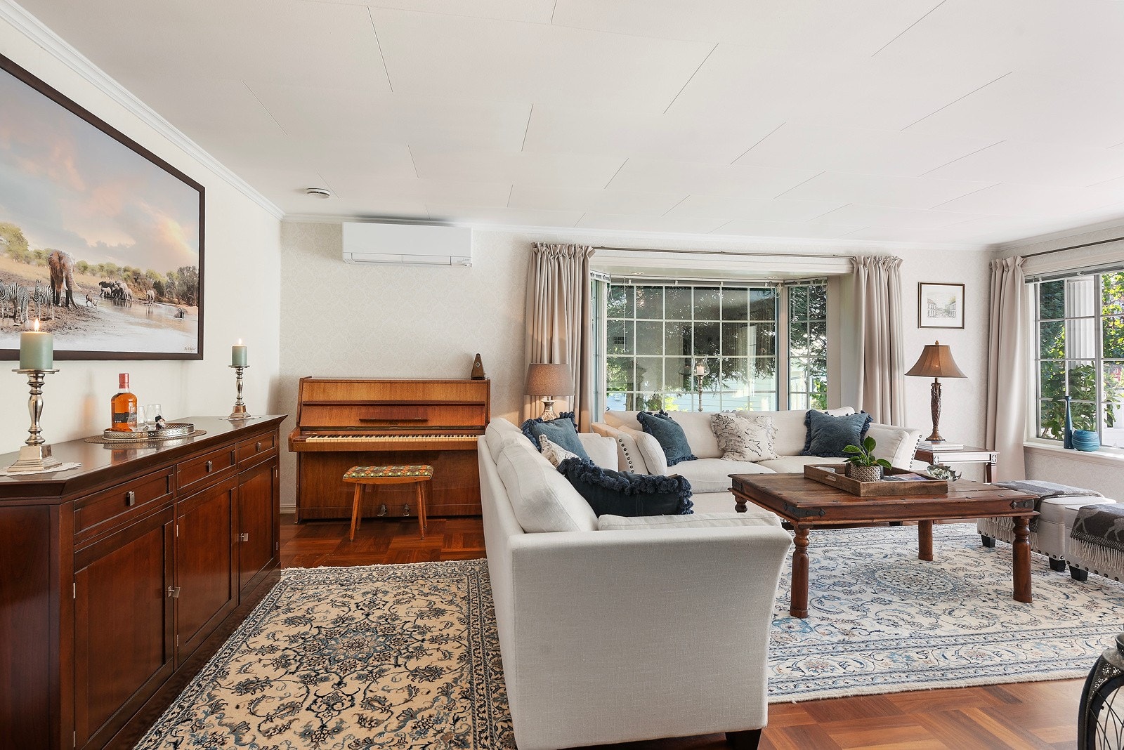 Stuen varmes også opp via varmepumpe Galleribilde