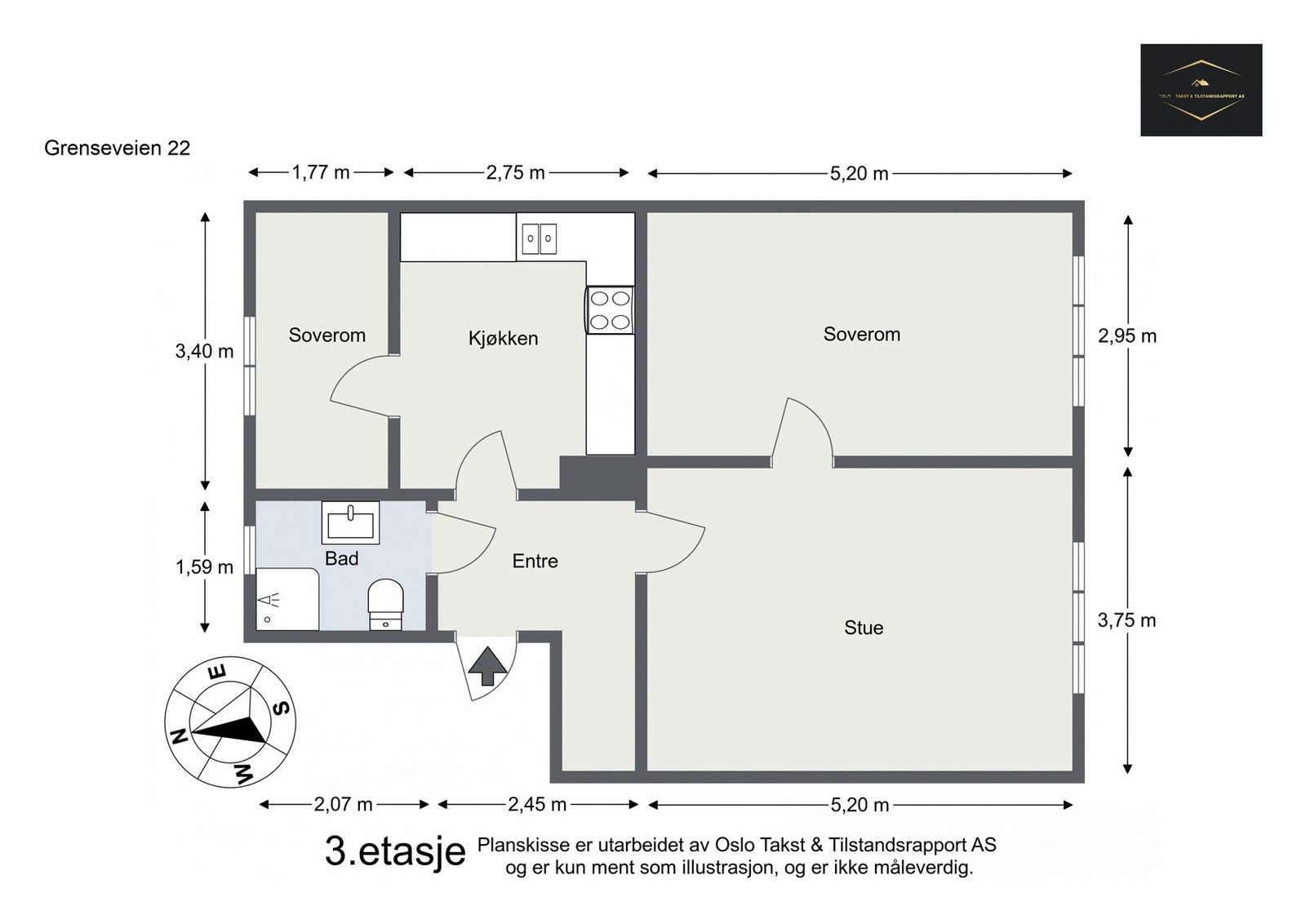 Planskisse Galleribilde