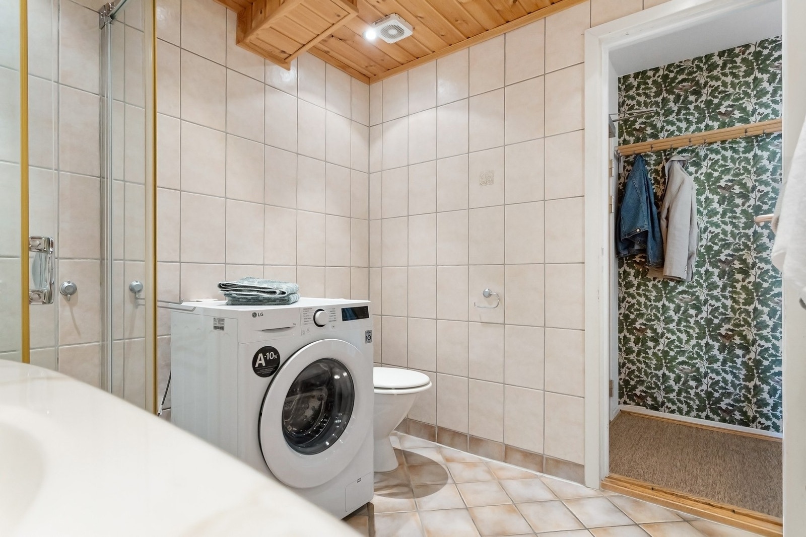 Det er opplegg for vaskemaskin. Galleribilde